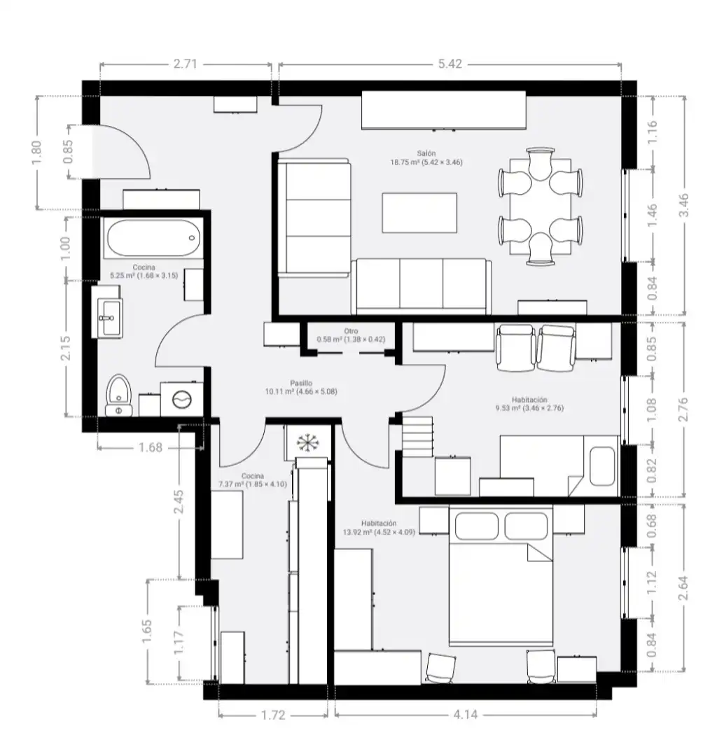 Wohnung zum Verkauf in Santa Marta de Tormes mit Heizung, Möbliert und Internet