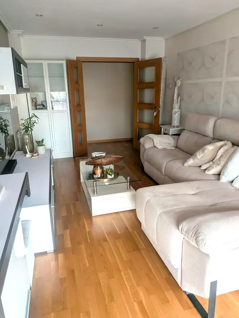 Sala de estar de Piso en venta en Narón con Amueblado