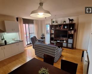 Living room of Flat to rent in  Madrid Capital  with Air Conditioner and Balcony