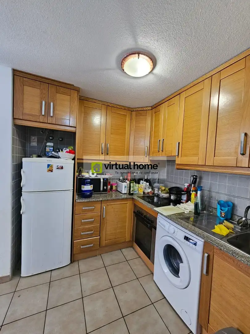 Kitchen of Flat for sale in Benimantell  with Air Conditioner, Terrace and Furnished