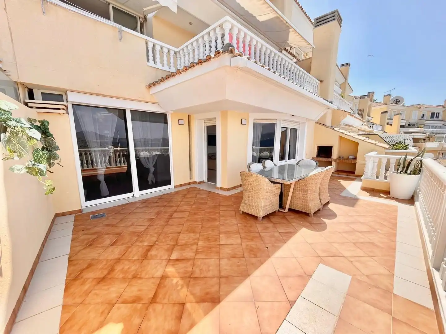 Terrace of Apartments for rent in La Manga del Mar Menor  with Air Conditioner, Heating and Terrace