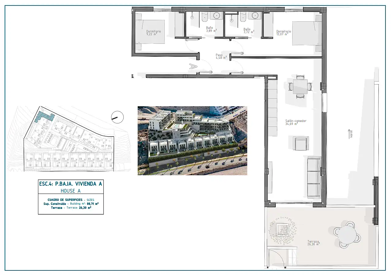 Apartament amb terrassa en venda a El Hornillo, imagen 12
