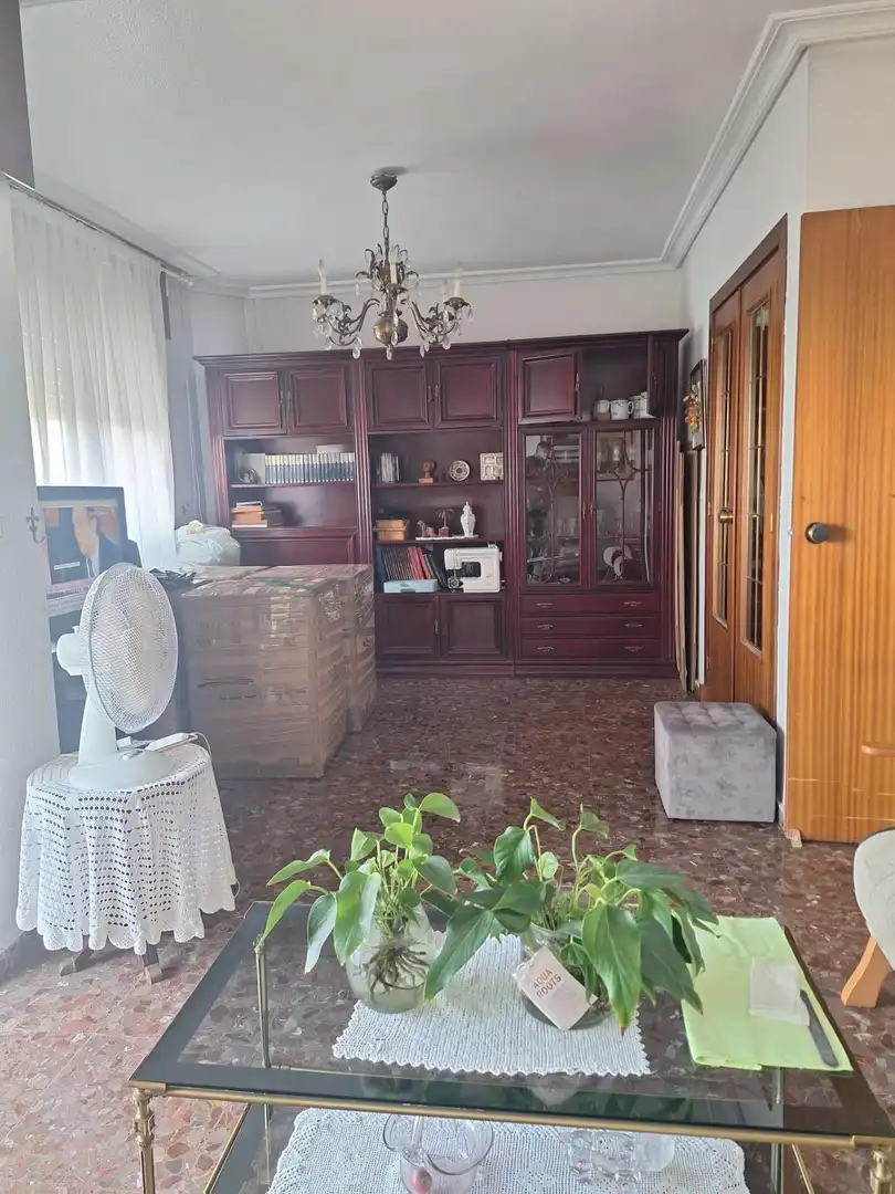 Sala d'estar de Pis de lloguer en Murcia amb Aire condicionat, Moblat i Balcó
