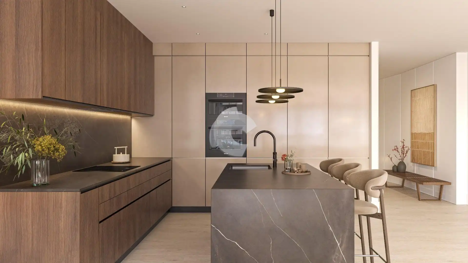 Cocina de Piso en venta en A Coruña Capital  con Calefacción y Trastero