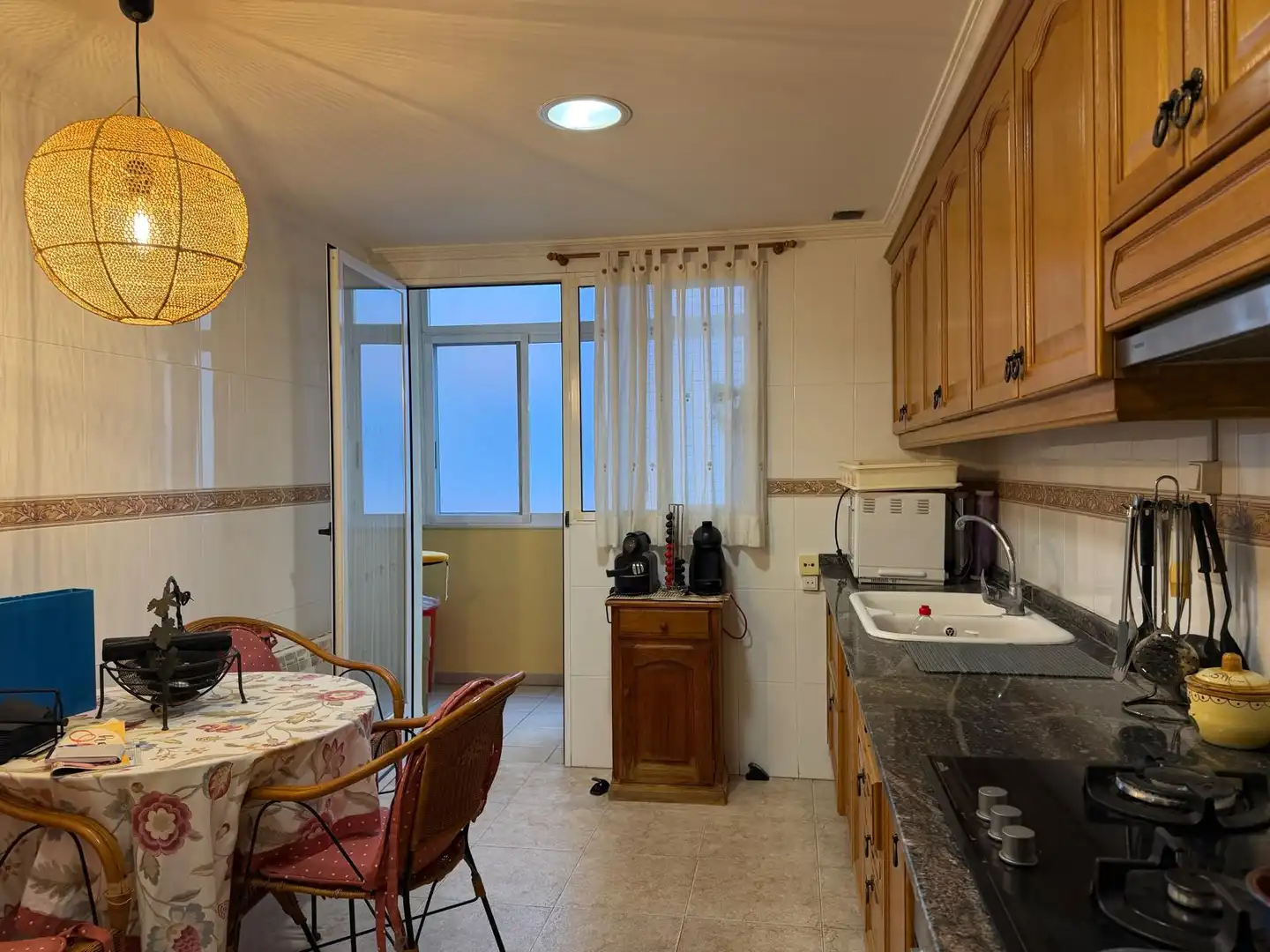 Küche von Maisonette zum Verkauf in Castellón de la Plana / Castelló de la Plana mit Klimaanlage, Heizung und Terrasse