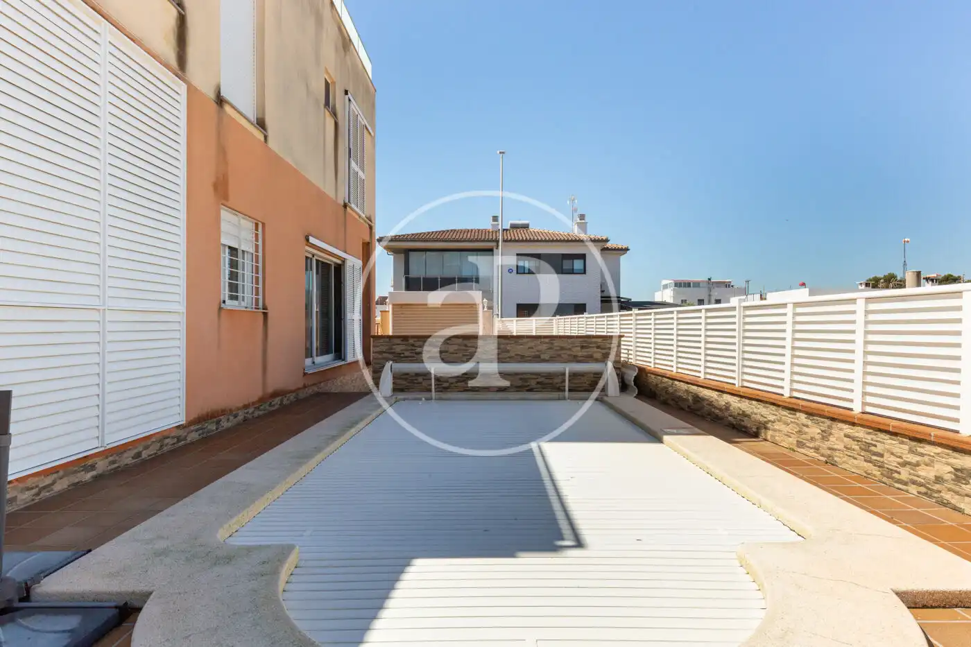 Vista exterior de Casa adosada en venta en Burriana / Borriana con Aire acondicionado, Calefacción y Jardín privado