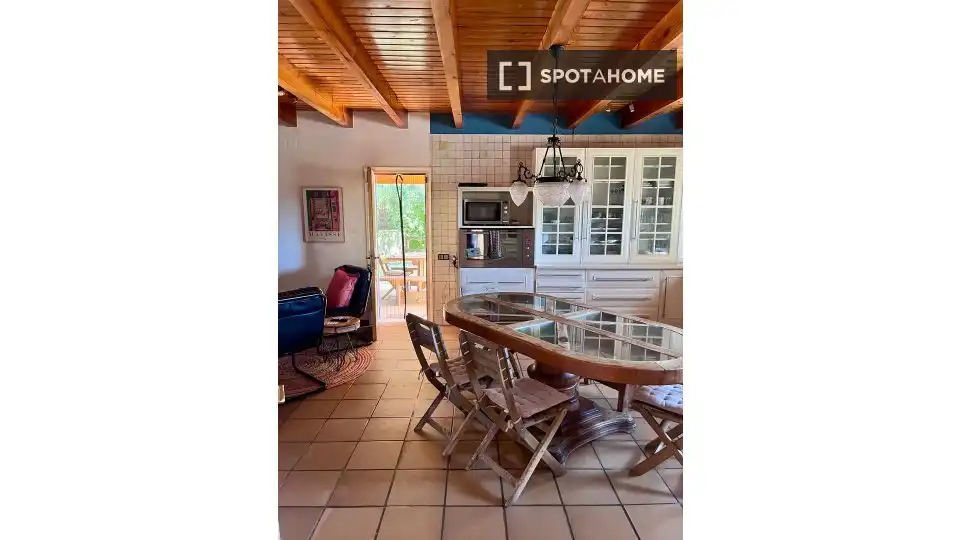 Kitchen of Apartments for share in Bigues i Riells del Fai  with Air Conditioner, Terrace and Furnished