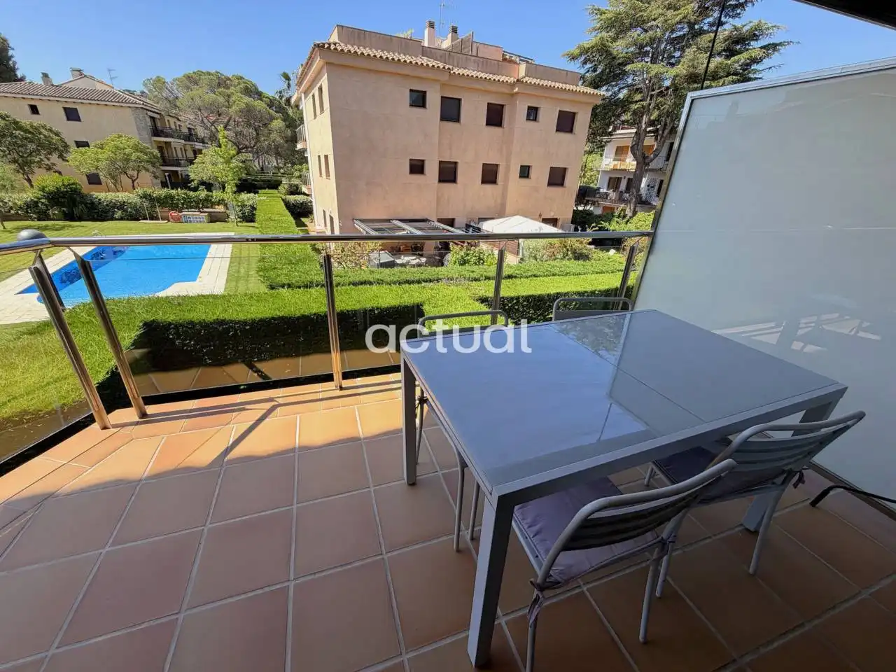 Garten von Wohnungen zum Verkauf in Castell d'Aro, Platja d'Aro i s'Agaró mit Klimaanlage, Heizung und Terrasse