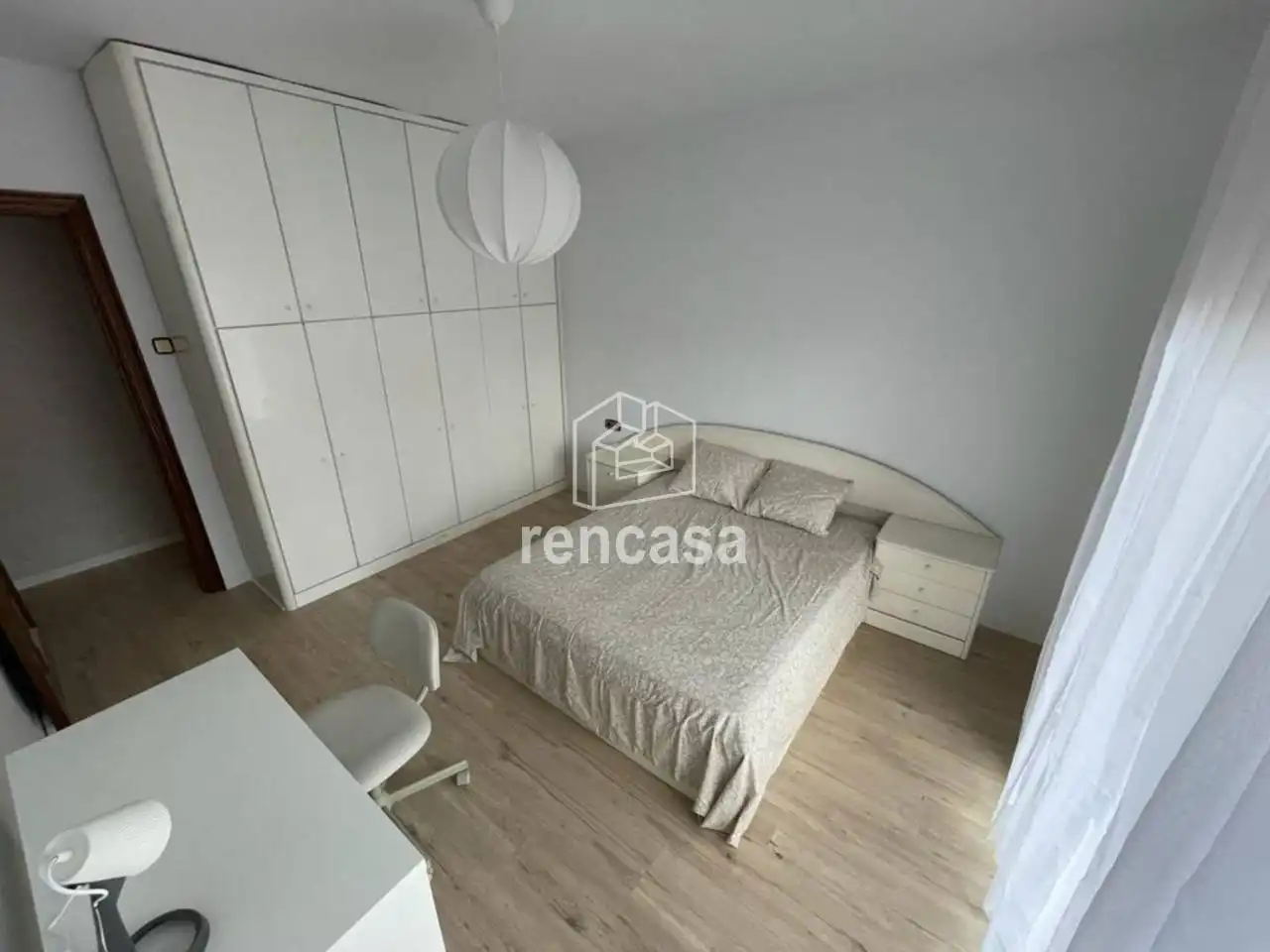 Schlafzimmer von Wohnung zur Miete in Lleida mit Klimaanlage, Heizung und Parkett