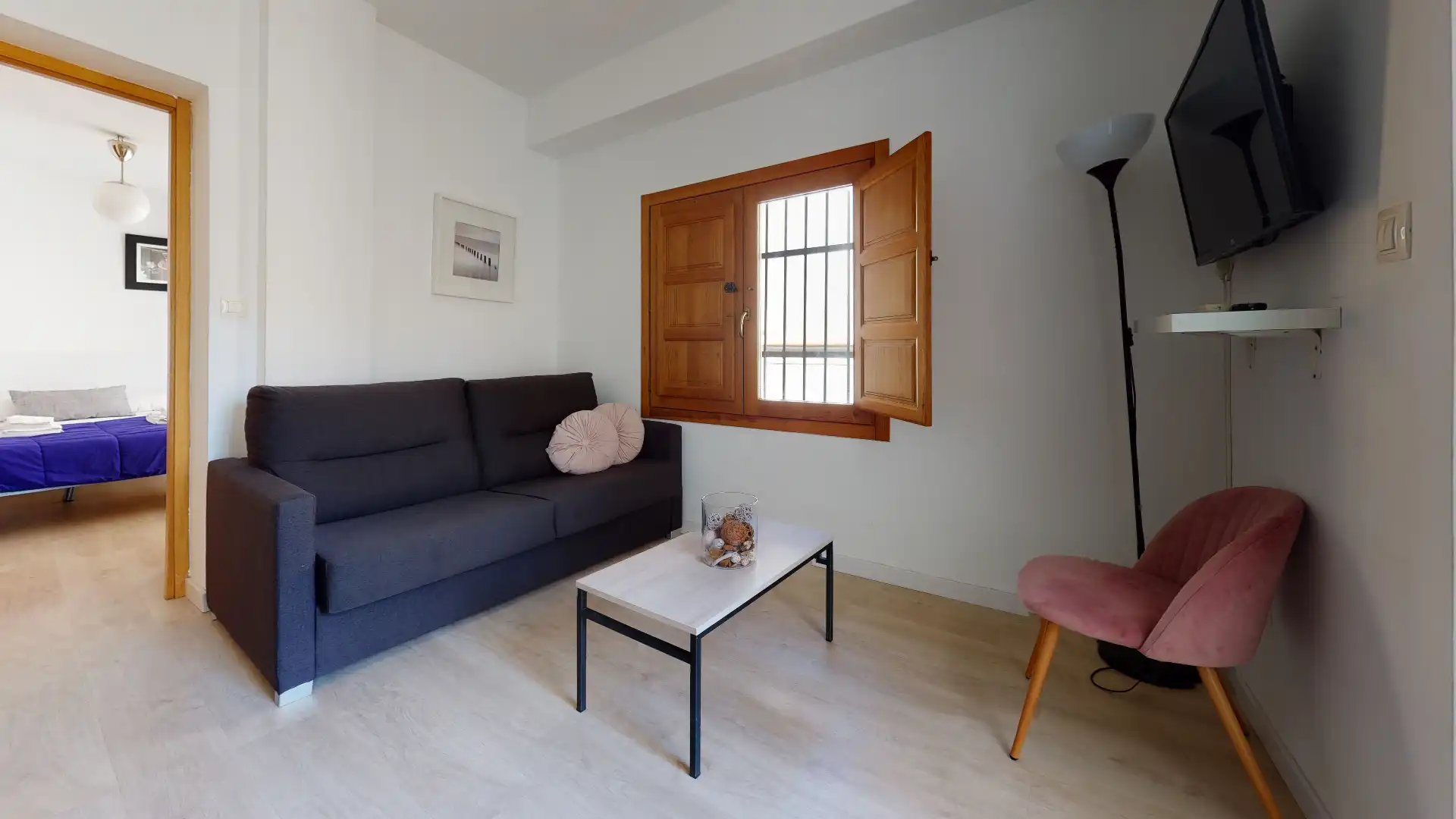 Wohnzimmer von Maisonette zur Miete in Valencia mit Klimaanlage, Heizung und Terrasse