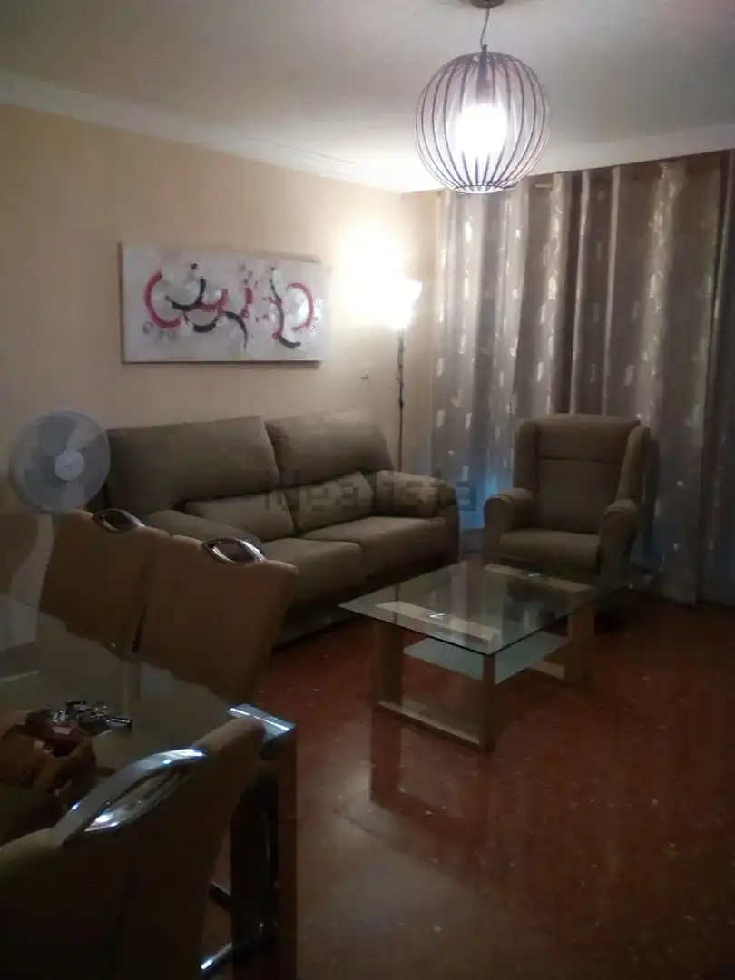 Living room of Flat for rent in Granada  with Furnished, Washing machine and Balcony