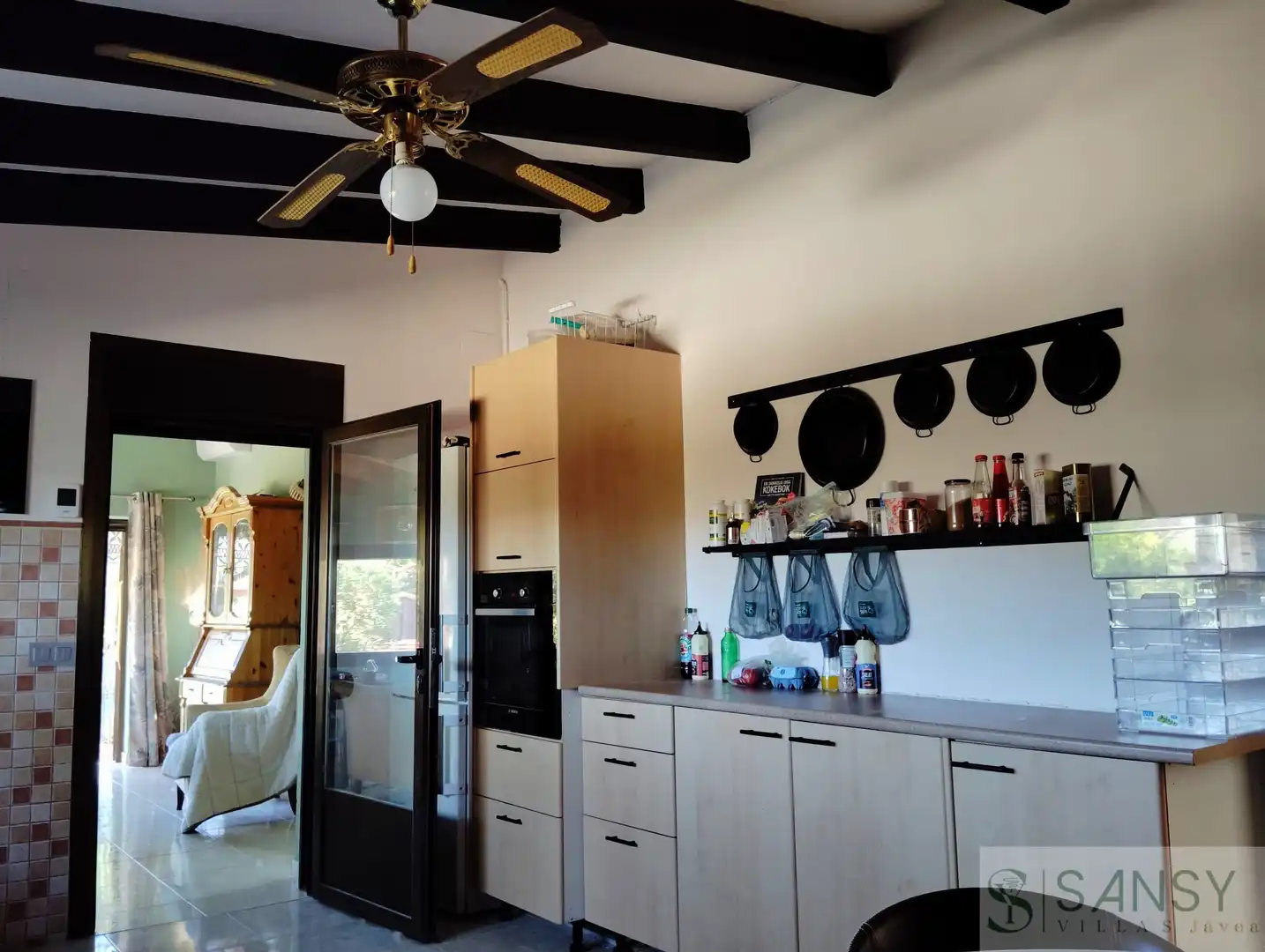 Kitchen of Country homes for sale in Moraira  with Air Conditioner, Terrace and Storage room