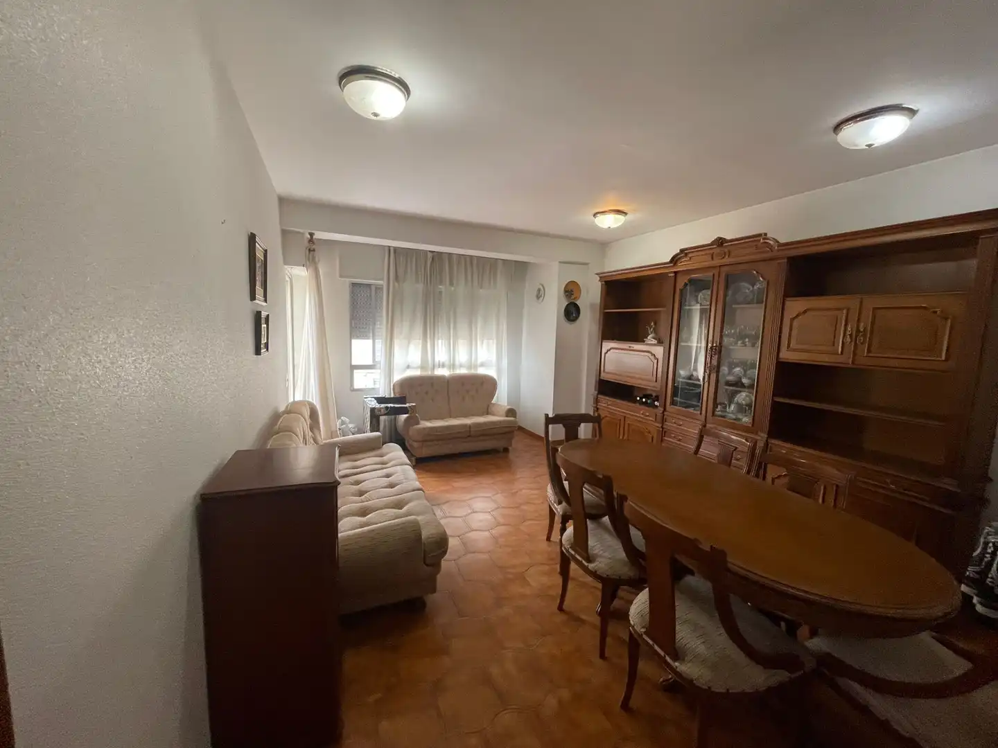 Living room of Flat for sale in Figueroles  with Furnished and Balcony