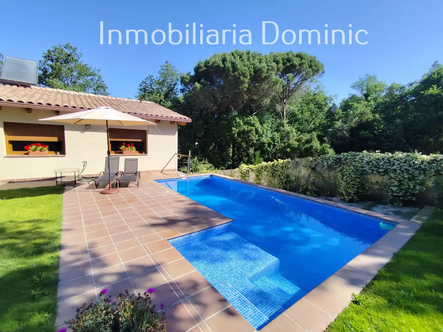 Piscina de Casa o xalet en venda en Caldes de Malavella amb Calefacció, Jardí privat i Terrassa