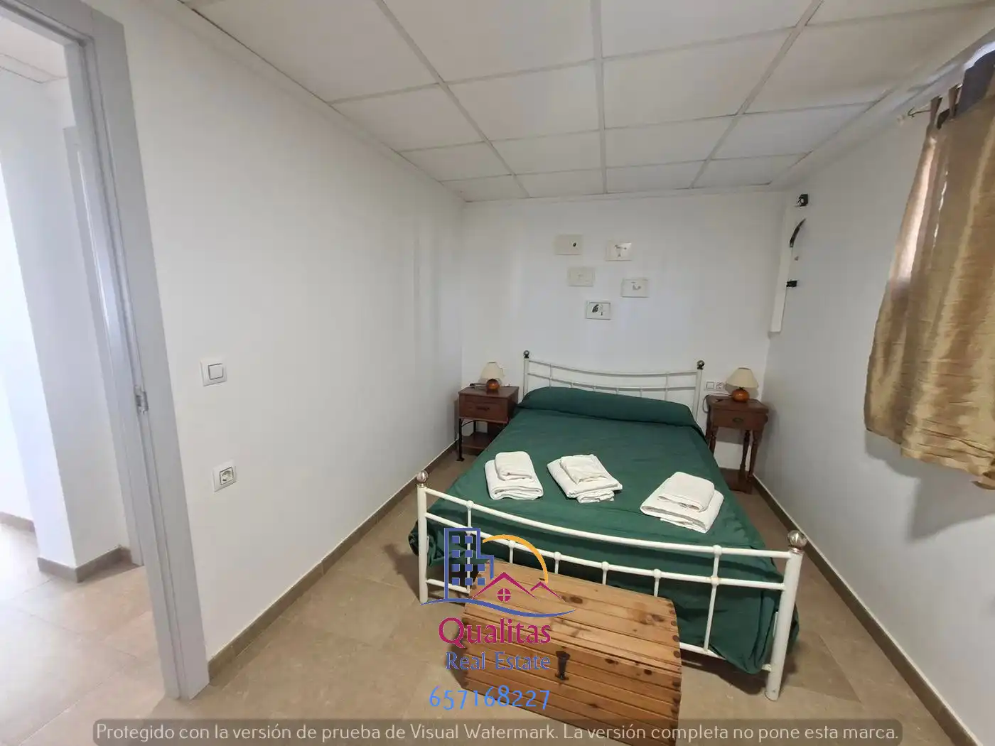 Schlafzimmer von Wohnungen zur Miete in Oliva mit Klimaanlage, Heizung und Terrasse