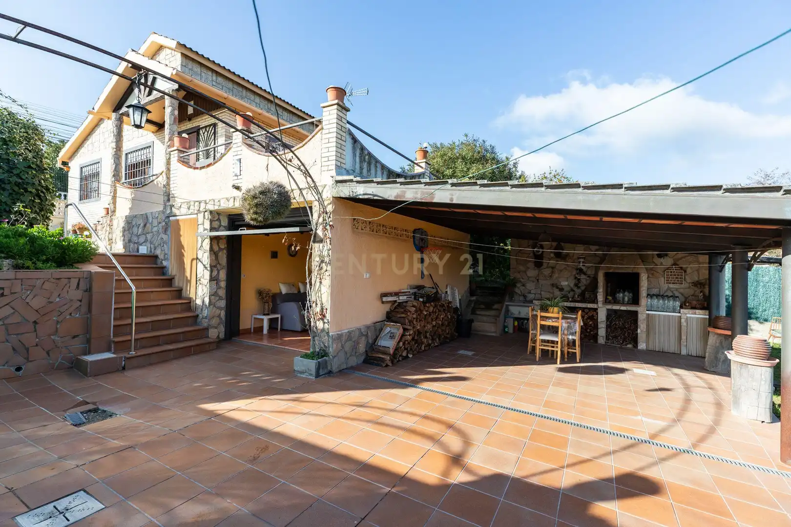 Vista exterior de Casa o xalet en venda en Fogars de la Selva amb Jardí privat