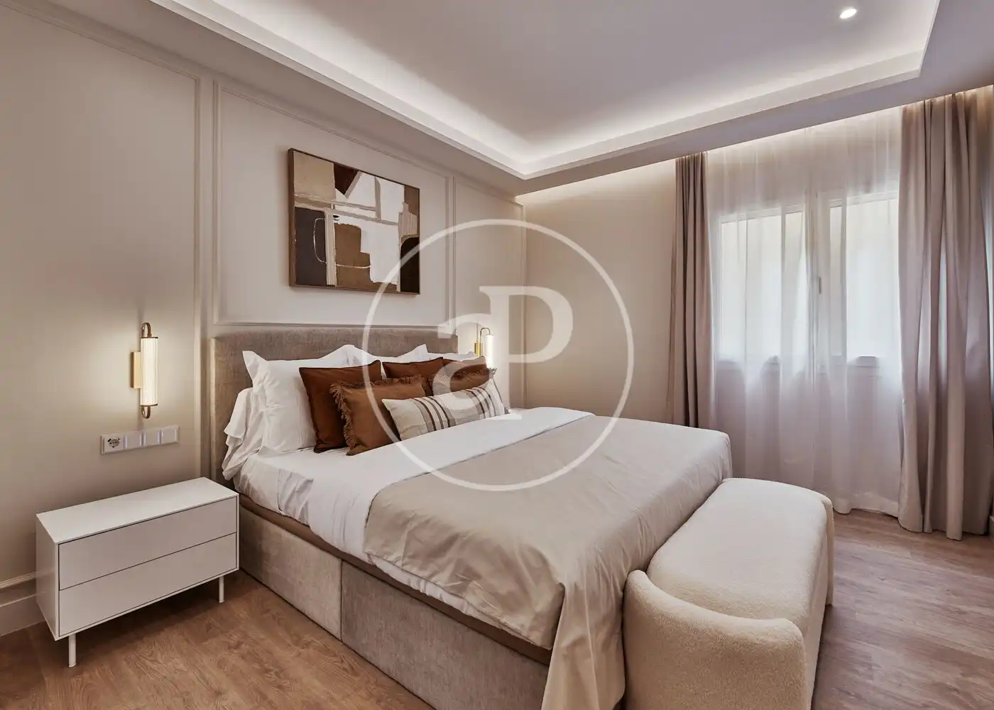 Schlafzimmer von Wohnung zum Verkauf in Madrid mit Klimaanlage, Heizung und Möbliert