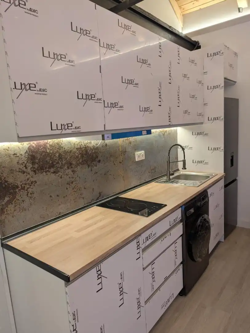 Kitchen of Houses for rent in Madrid  with Air Conditioner, Furnished and Washing machine