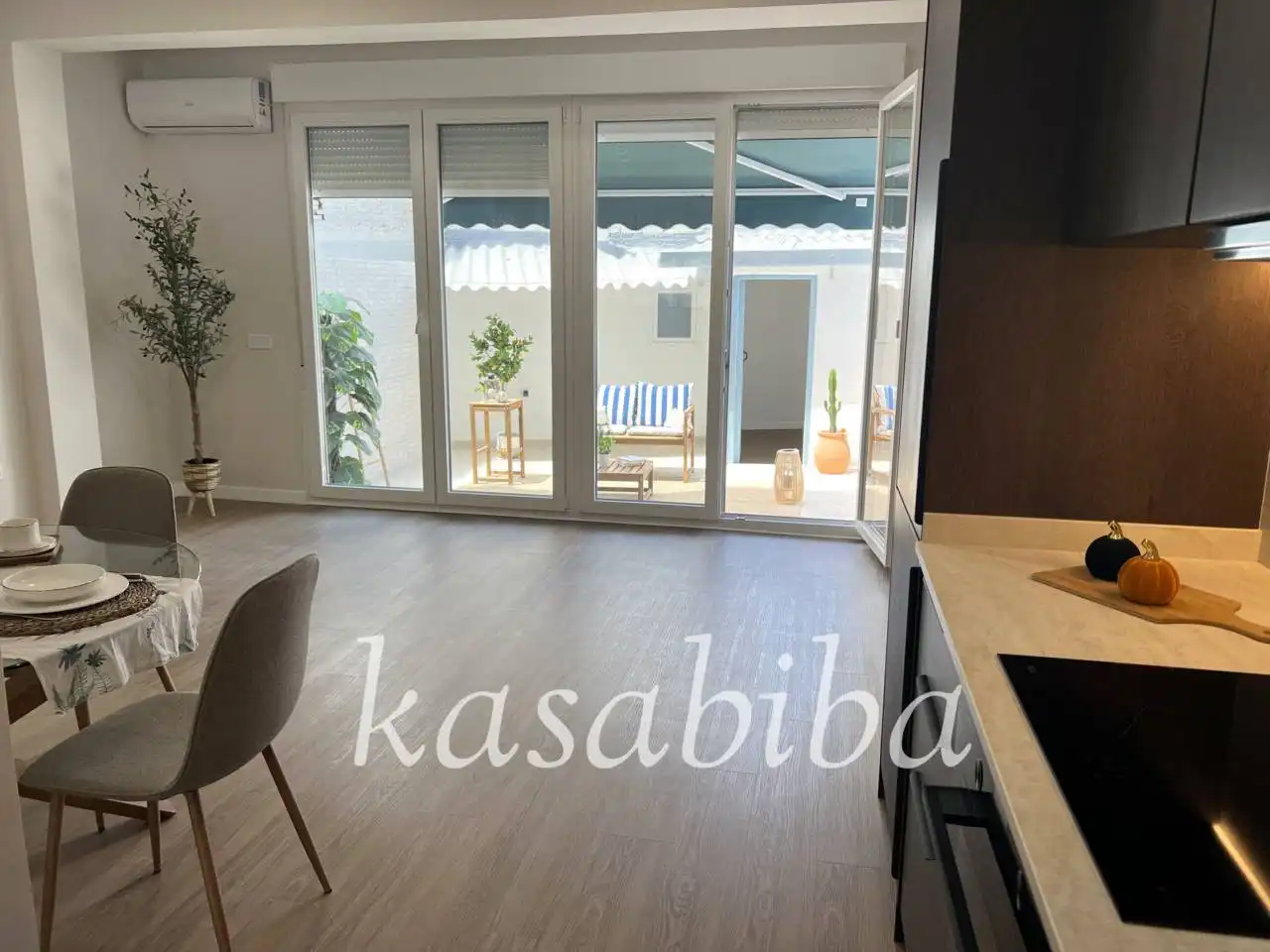 Küche von Wohnung zum Verkauf in Valencia mit Klimaanlage, Heizung und Parkett