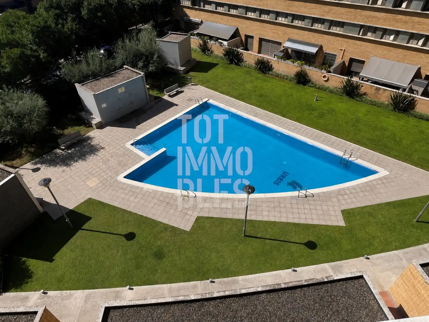 Swimming pool of Flat for sale in Girona  with Heating, Terrace and Swimming Pool