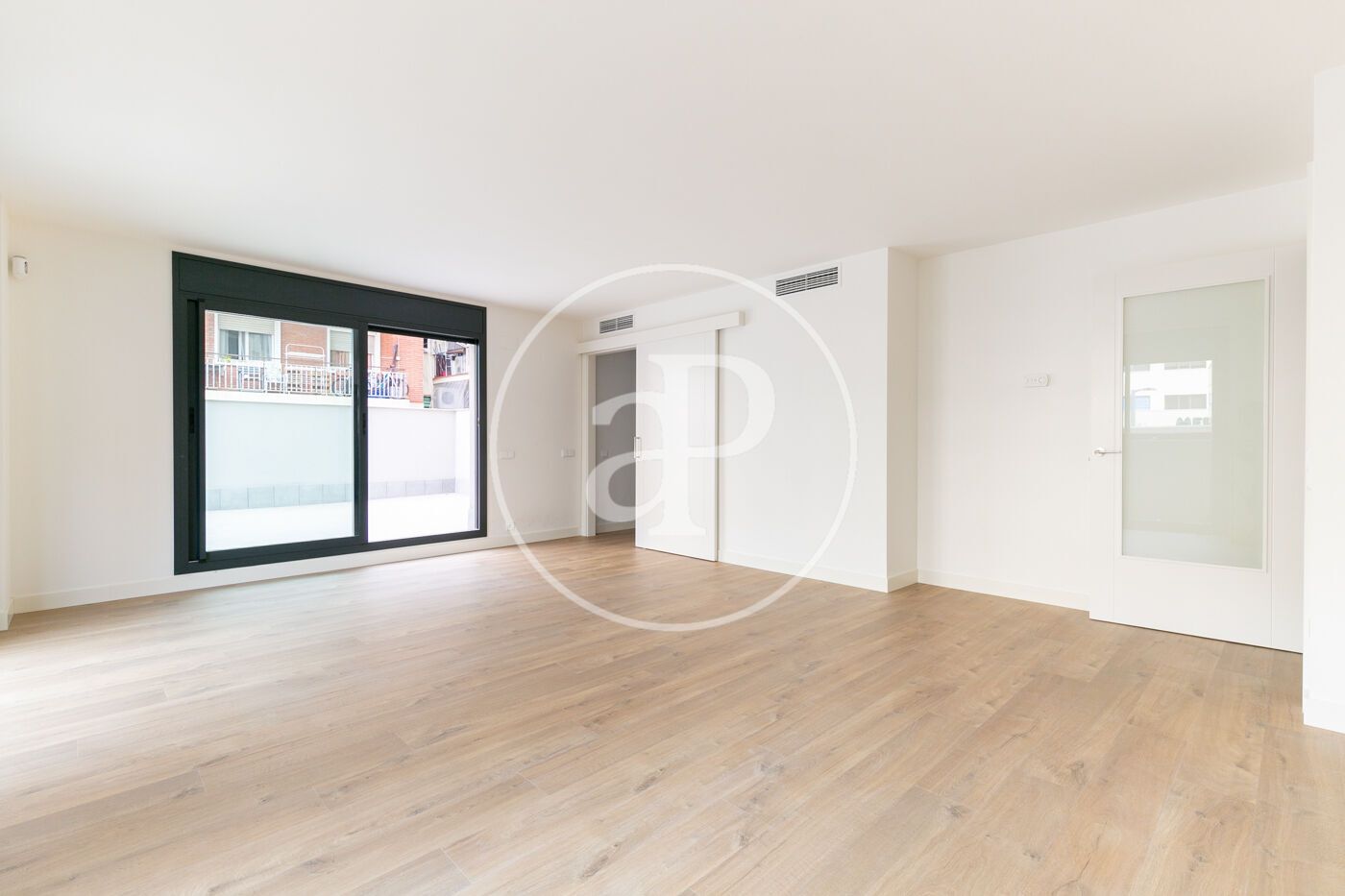 Sala d'estar de Pis de lloguer en  Barcelona Capital amb Aire condicionat, Calefacció i Terrassa