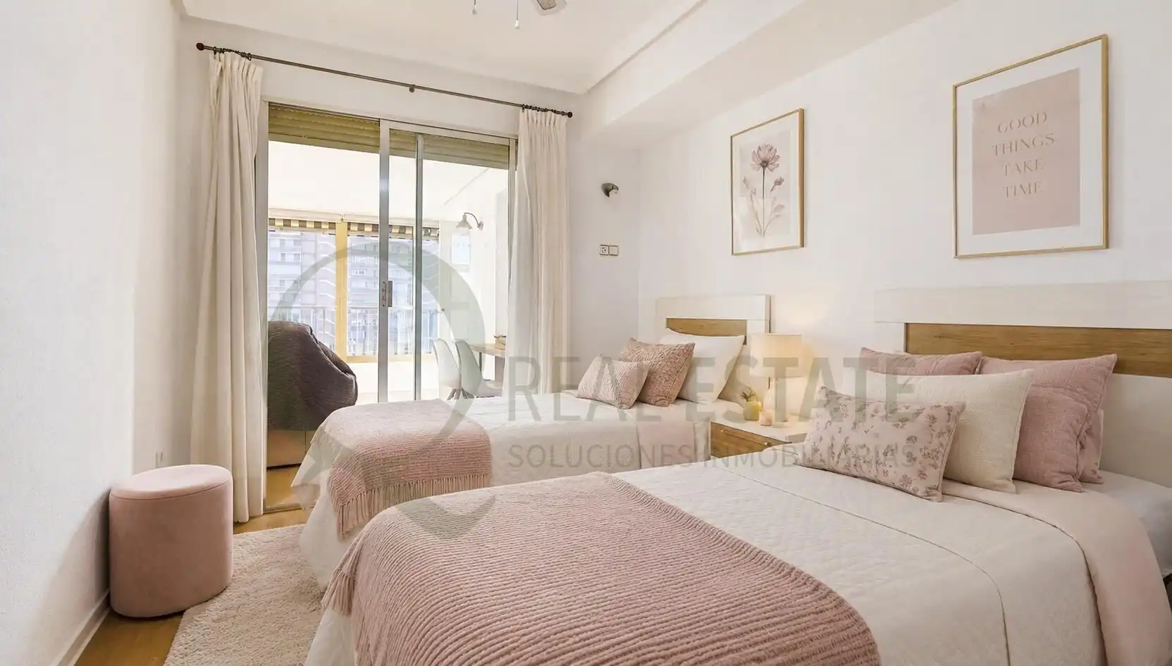 Schlafzimmer von Wohnung zum Verkauf in Alicante / Alacant mit Heizung, Privatgarten und Terrasse
