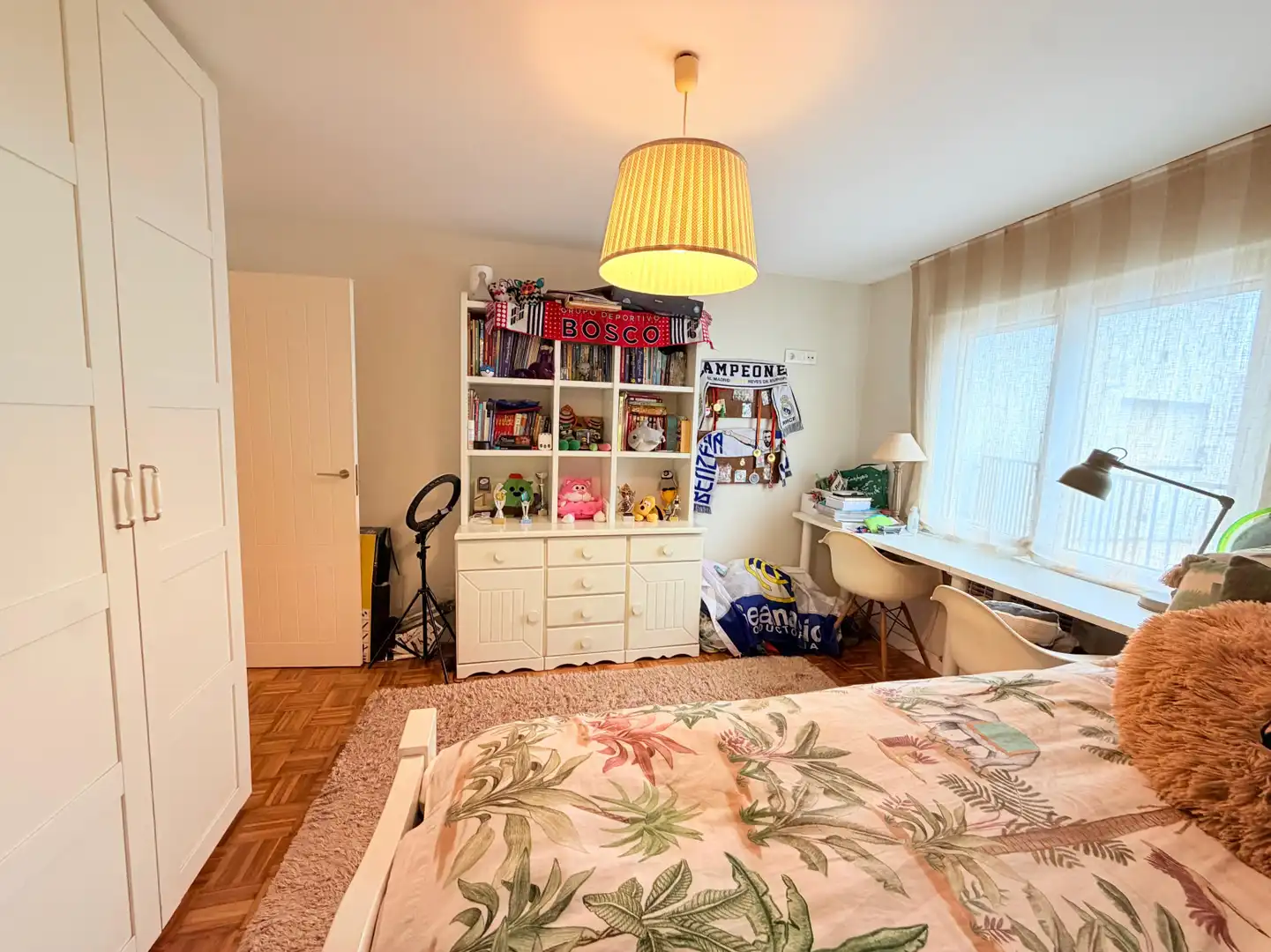 Schlafzimmer von Wohnung zum Verkauf in Avilés mit Heizung, Terrasse und Möbliert