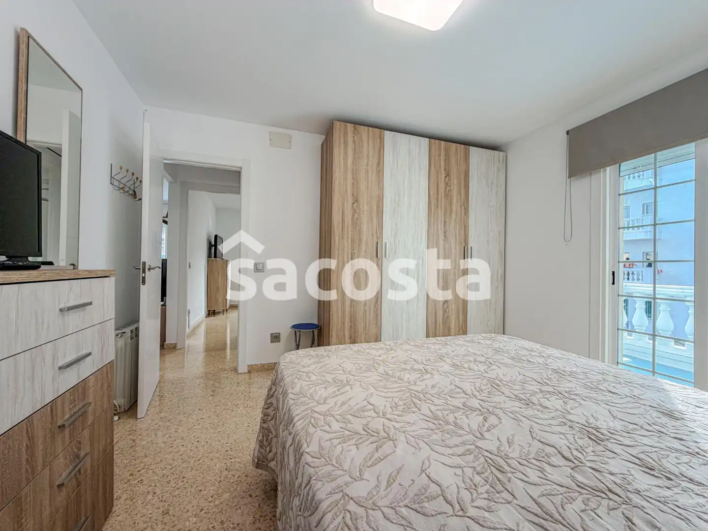 Schlafzimmer von Wohnung zum Verkauf in Blanes mit Klimaanlage, Heizung und Terrasse