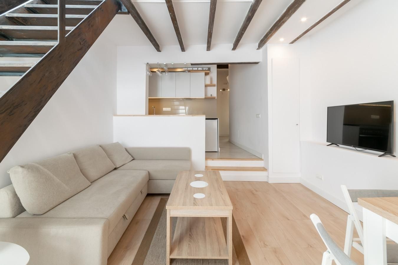 Sala d'estar de Àtic en venda en  Barcelona Capital amb Calefacció i Terrassa