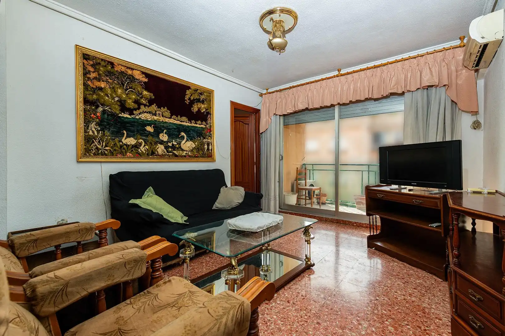 Wohnzimmer von Wohnung zum Verkauf in Valencia mit Balkon