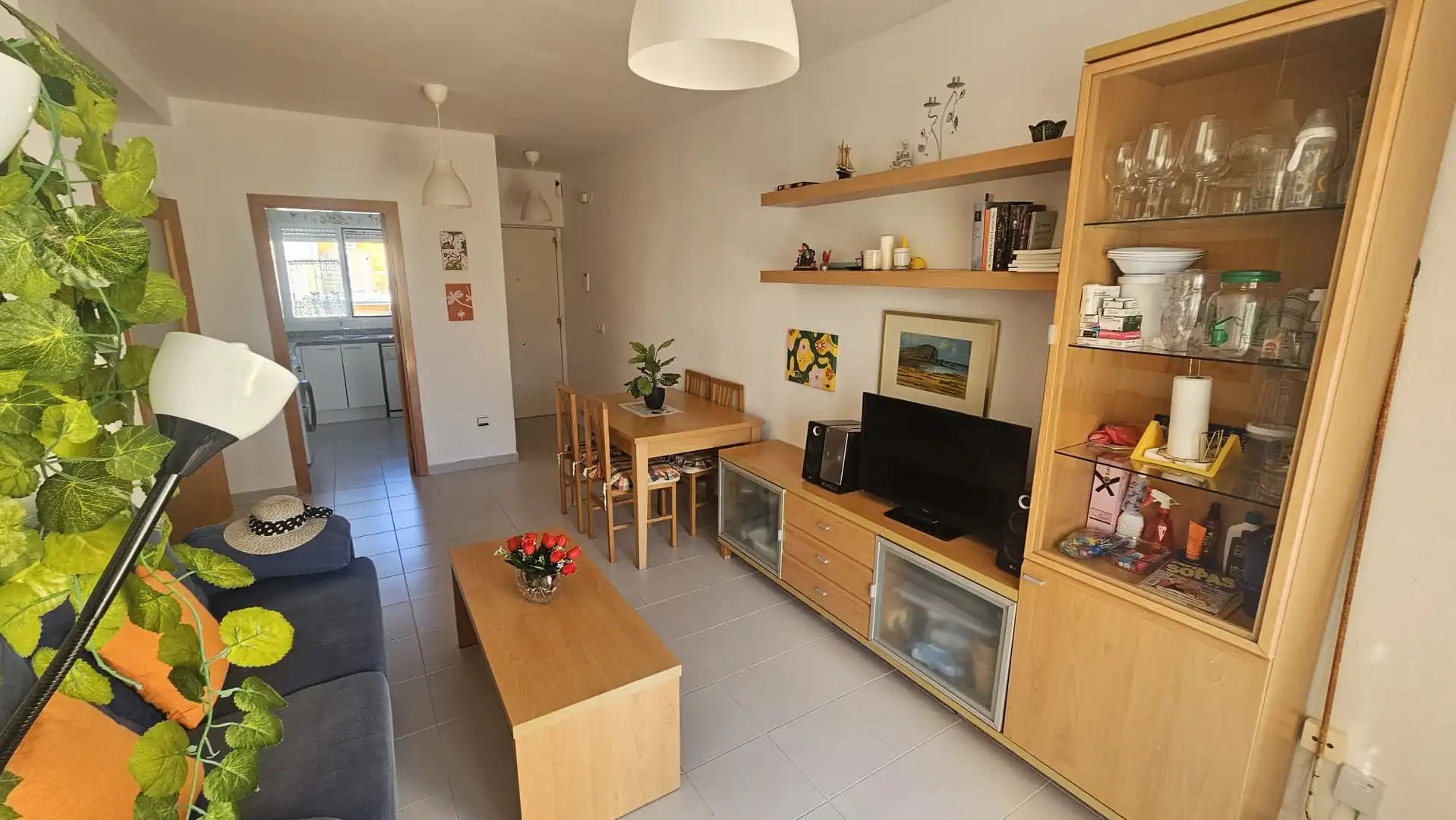 Sala de estar de Ático en venta en Alcalà de Xivert con Aire acondicionado, Calefacción y Jardín privado
