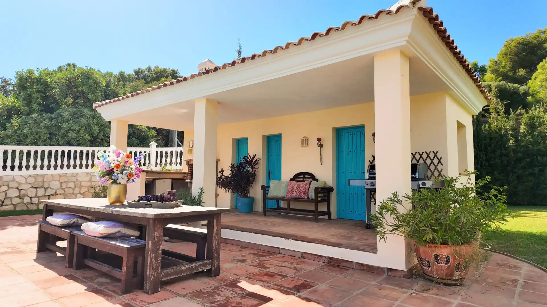 Terrassa de Finca rústica en venda en Mijas amb Aire condicionat, Traster i Piscina