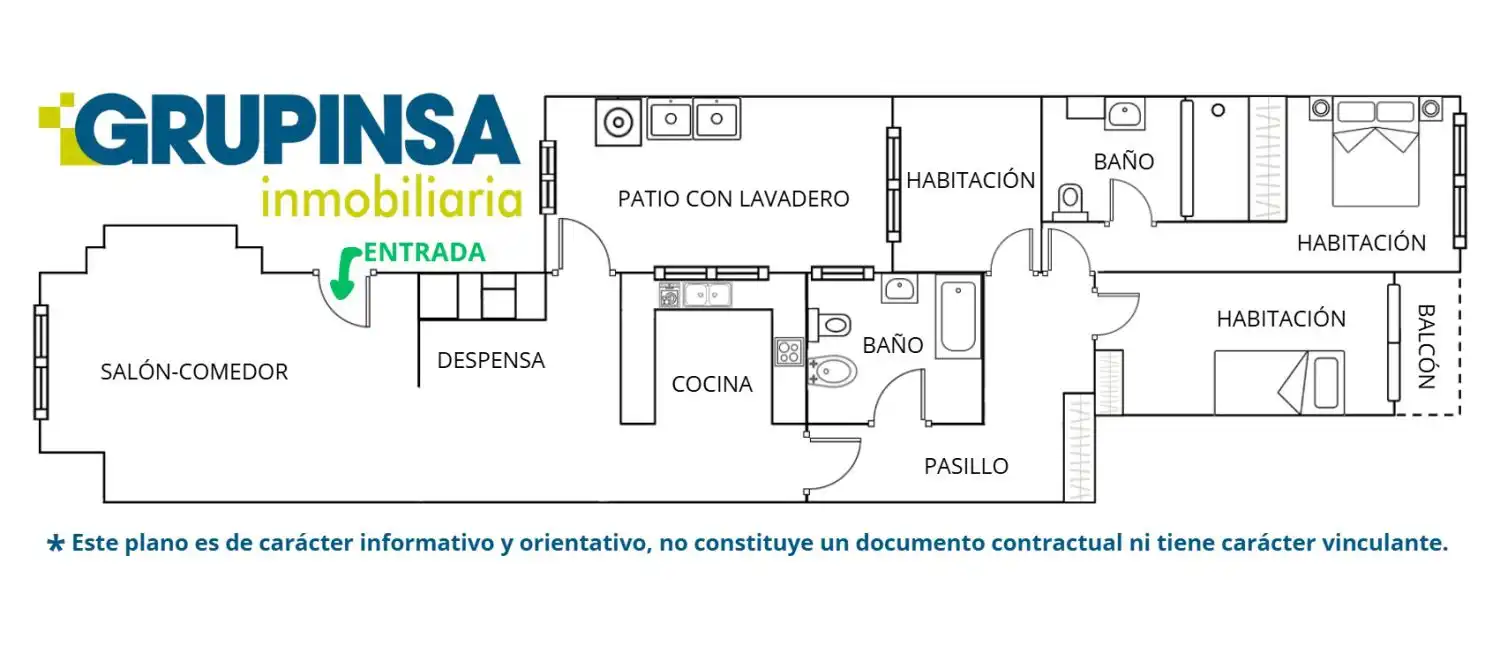 Piso en venta en Almazora / Almassora con Aire acondicionado, Trastero y Balcón