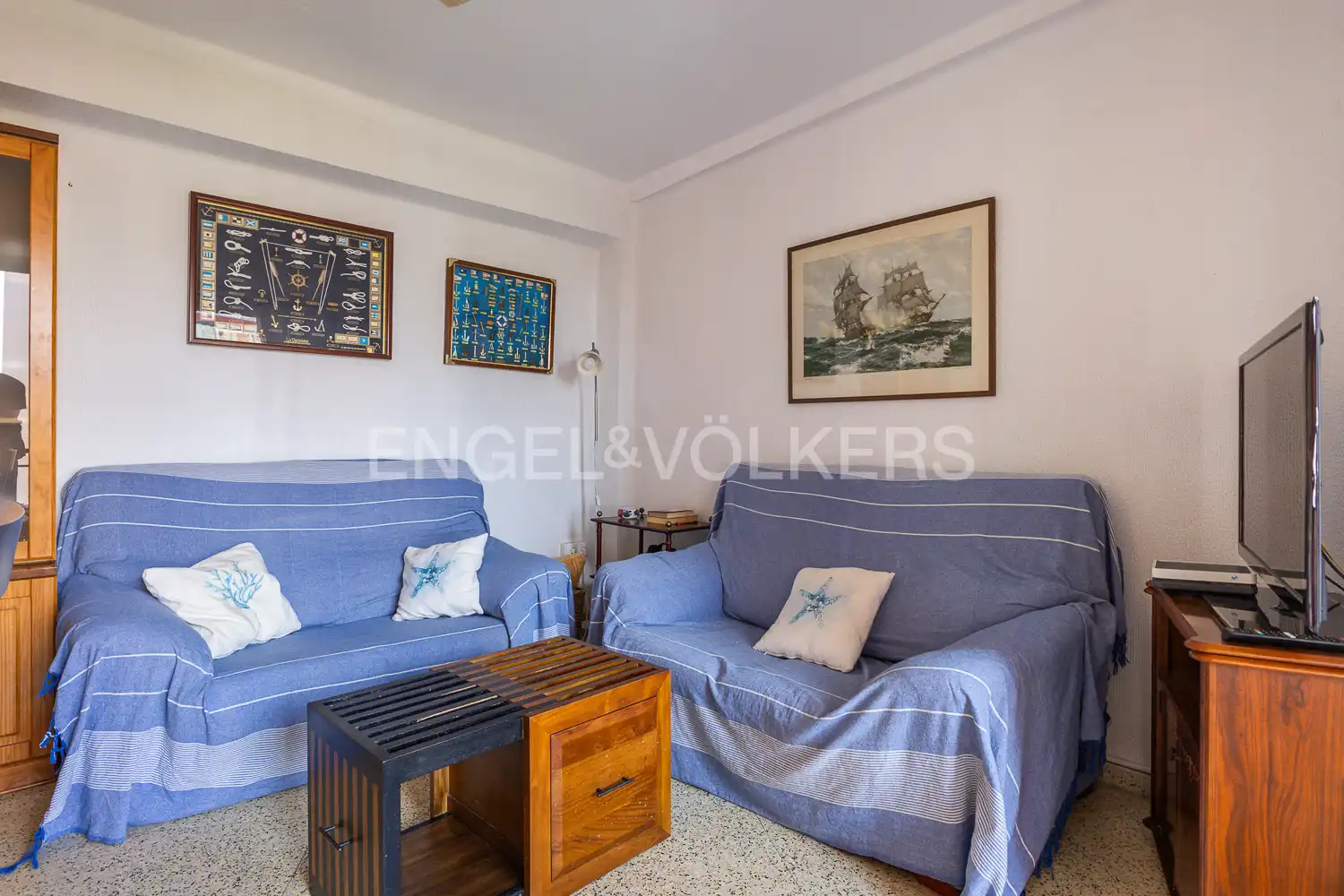 Living room of Flat for sale in Jávea / Xàbia  with Air Conditioner, Heating and Terrace