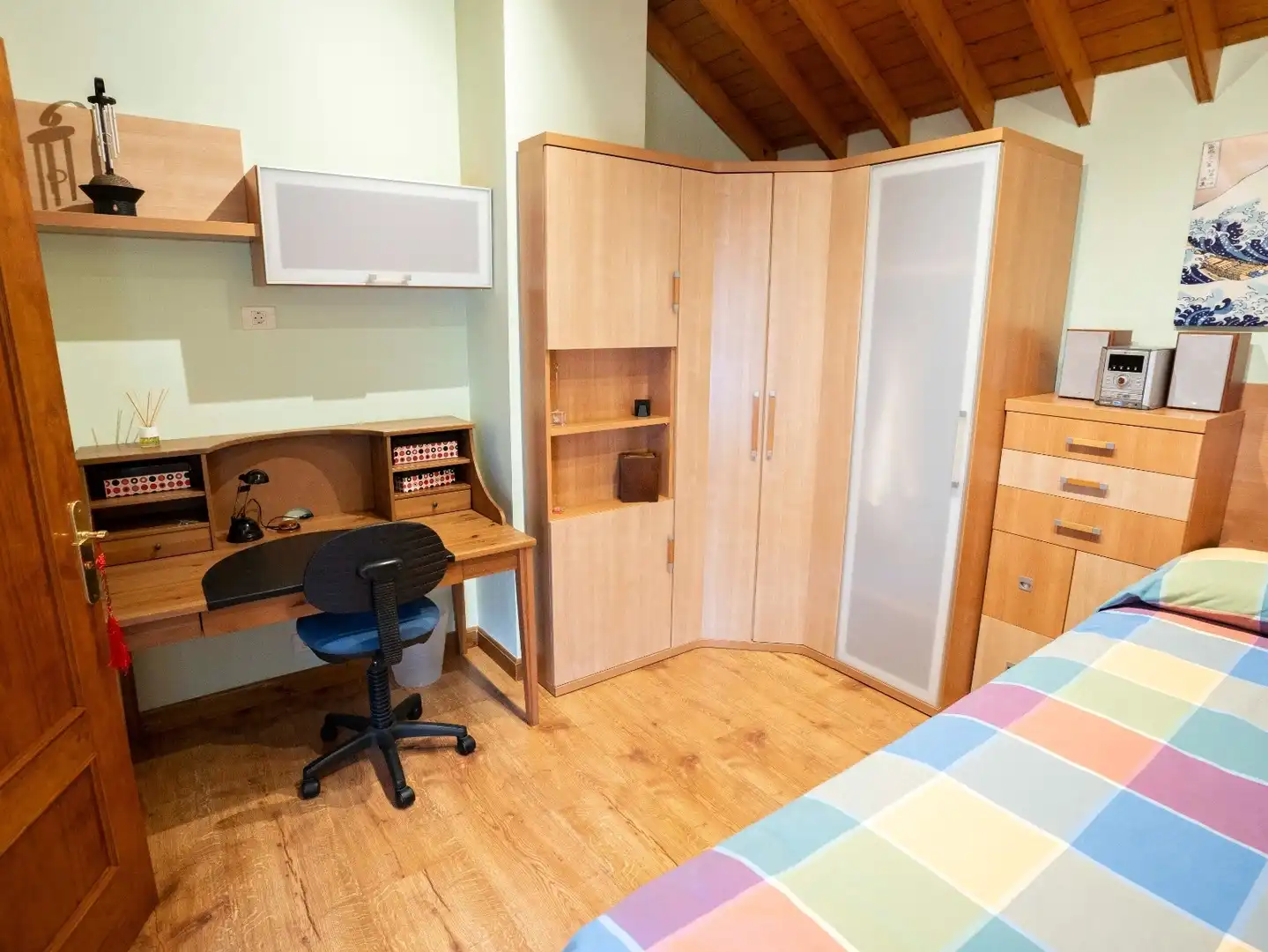 Bedroom of Detached homes for sale in San Cristóbal de la Laguna  with Parquet flooring, Terrace and Furnished