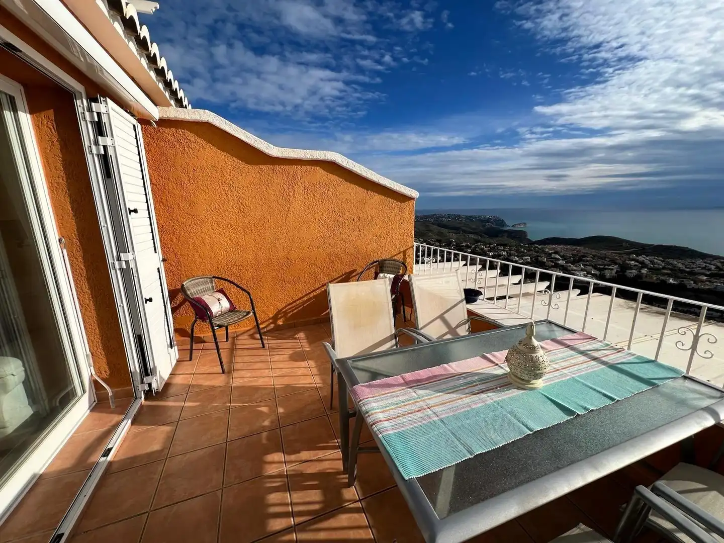 Terrassa de Apartament de lloguer en Benitachell / El Poble Nou de Benitatxell amb Jardí privat, Terrassa i Piscina comunitària