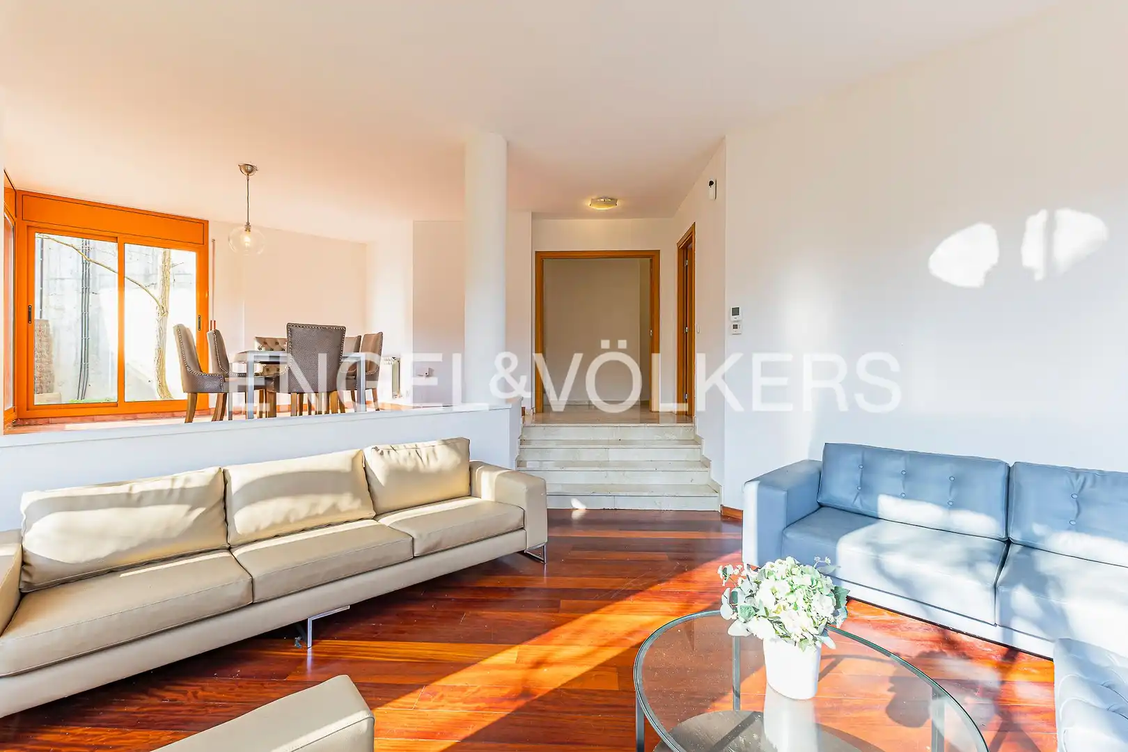 Sala de estar de Casa o chalet de alquiler en Barcelona con Aire acondicionado, Calefacción y Jardín privado
