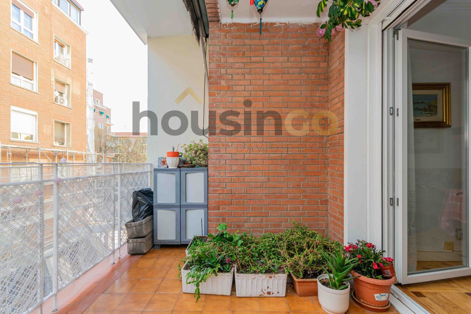 Balcony of Flat for sale in  Madrid Capital  with Heating, Terrace and Storage room