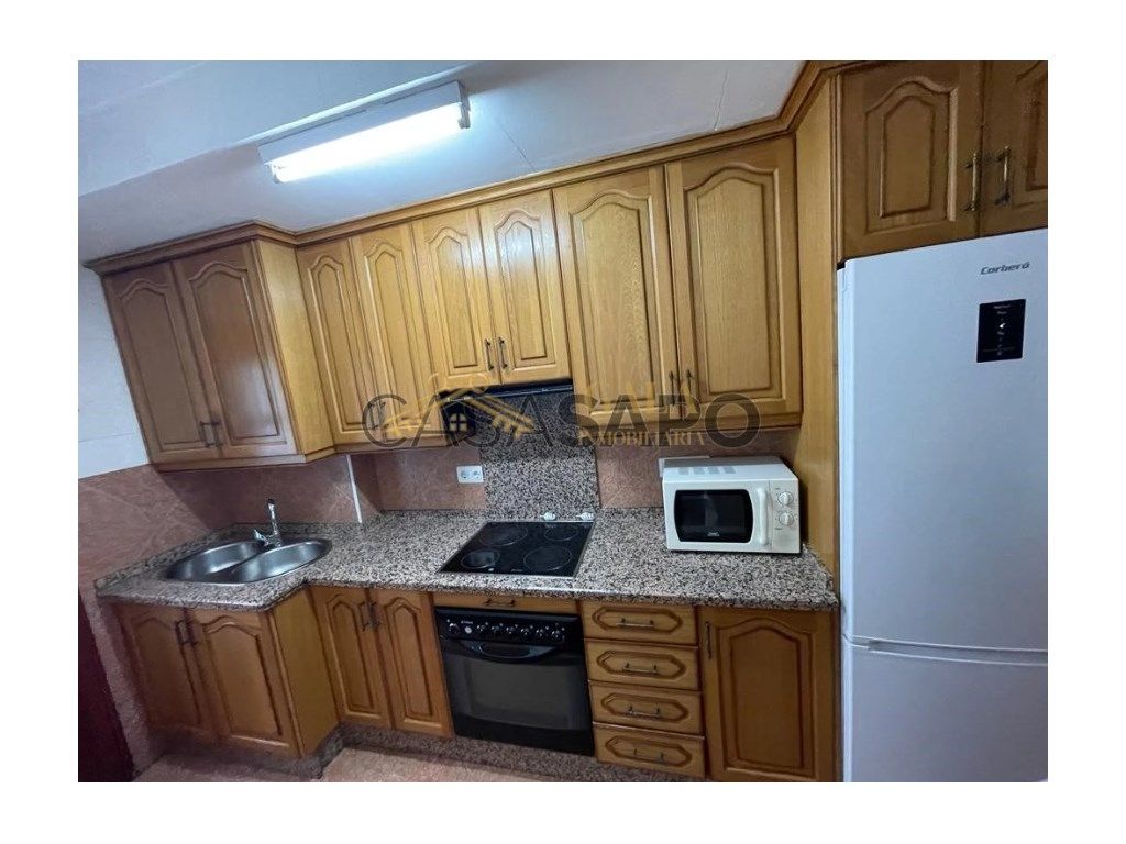 Kitchen of Flat for sale in Cáceres Capital  with Terrace and Furnished