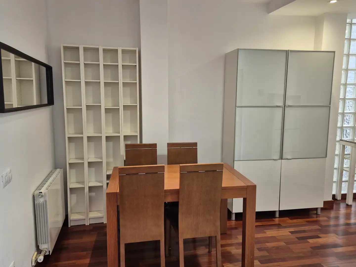 Dining room of Flat for sale in Barcelona  with Heating, Parquet flooring and Furnished
