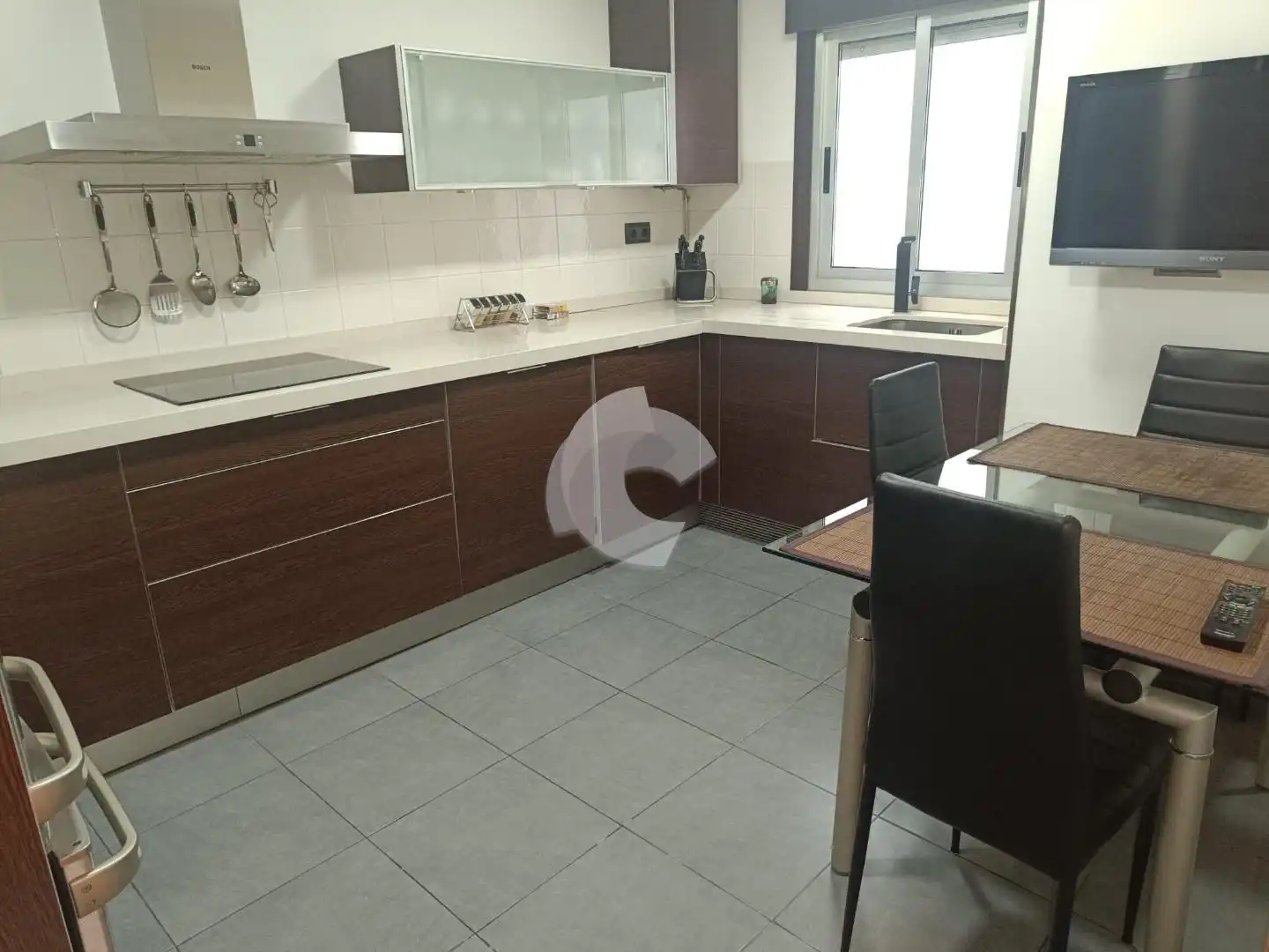 Kitchen of Flat for sale in Ourense Capital   with Heating, Storage room and Furnished