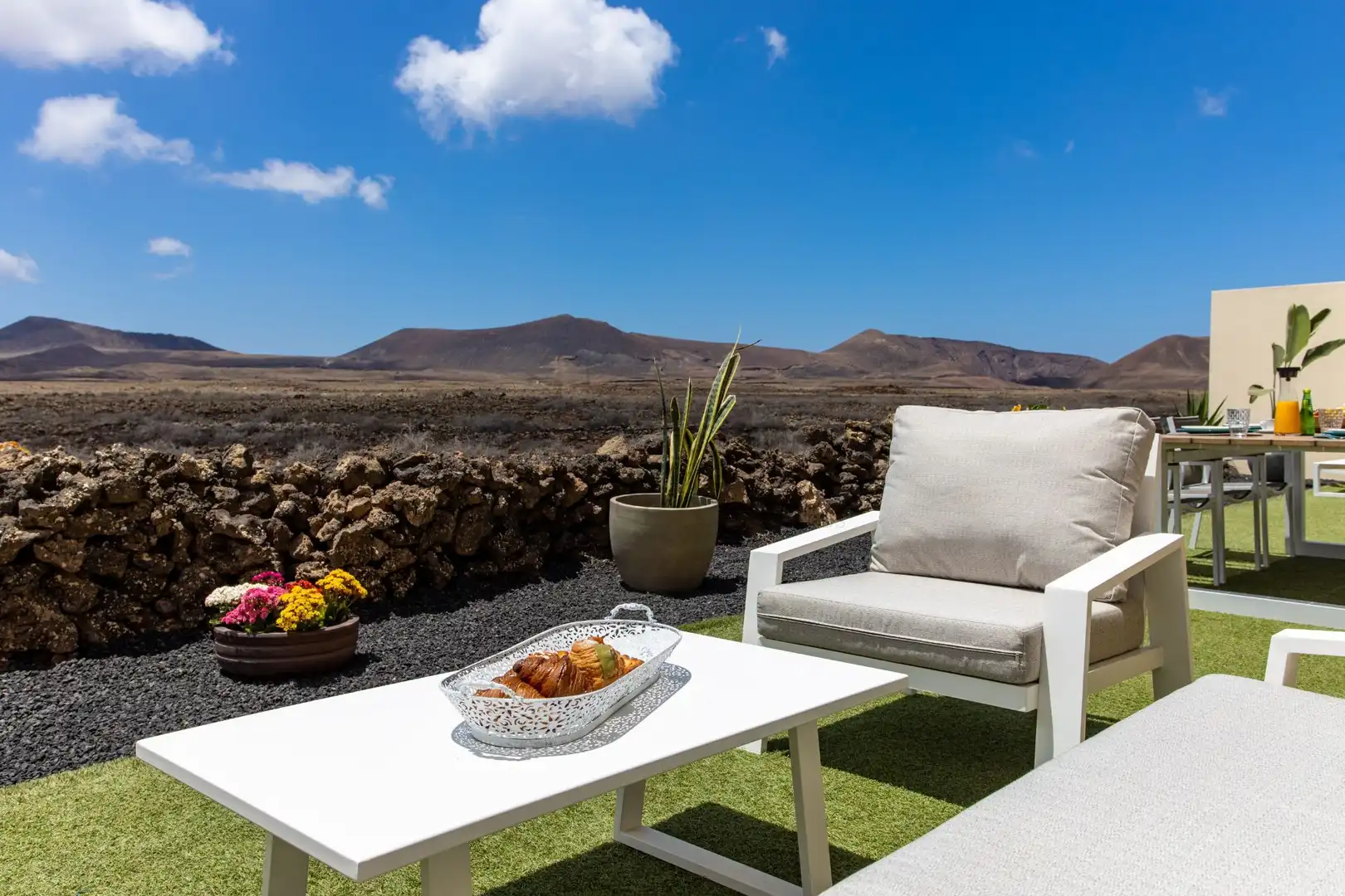 Terraza de Casa o chalet en venta en La Oliva con Jardín privado, Terraza y Amueblado