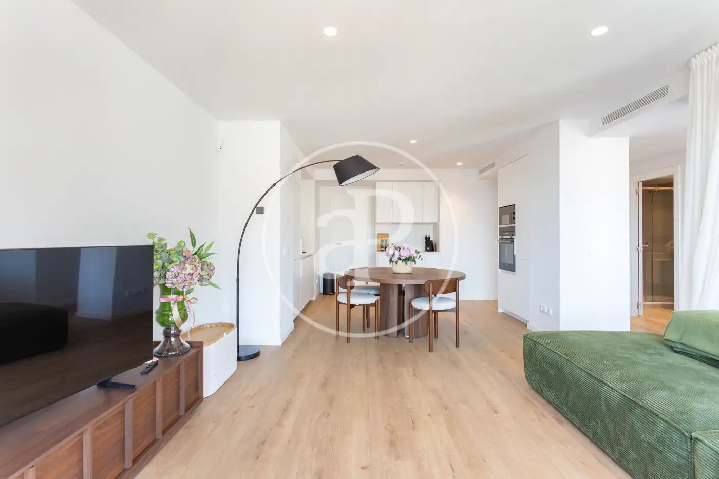 Sala de estar de Ático de alquiler en Barcelona con Aire acondicionado, Calefacción y Terraza