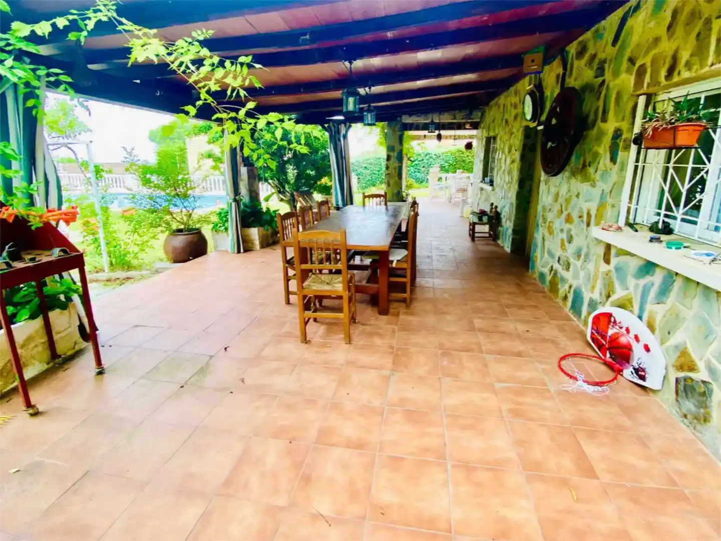 Terrassa de Casa o xalet en venda en Villa del Prado amb Jardí privat, Piscina i Balcó