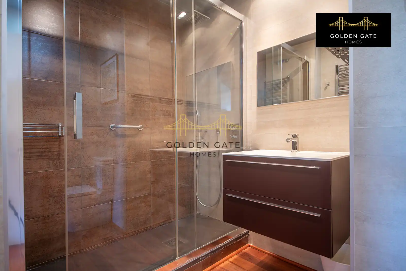 Baño de Piso de alquiler en Barcelona con Aire acondicionado, Calefacción y Parquet