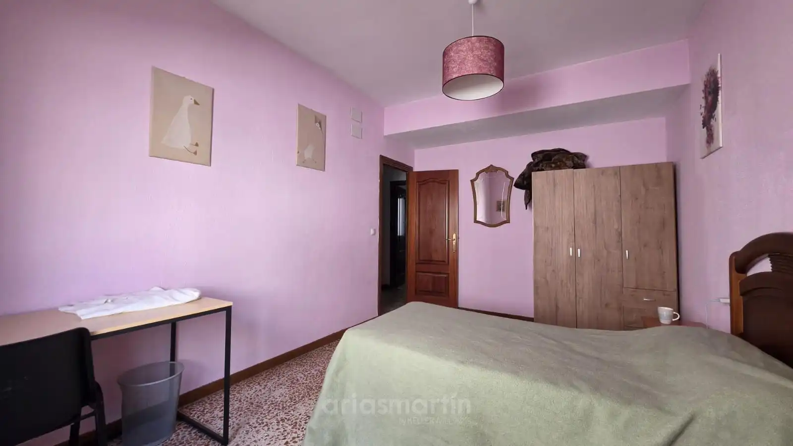 Schlafzimmer von Wohnung zur untervermieten in Salamanca mit Heizung, Terrasse und Möbliert