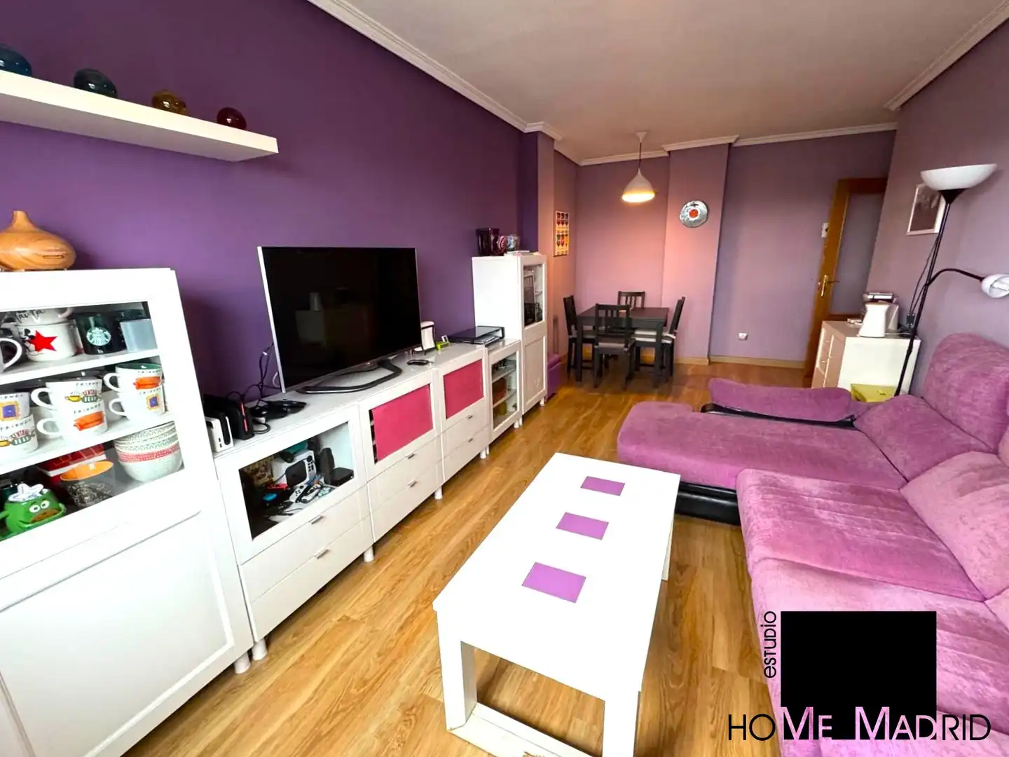 Sala de estar de Piso en venta en  Madrid Capital con Aire acondicionado, Calefacción y Parquet