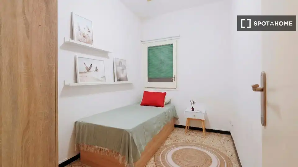 Habitación de Piso de alquiler en Barcelona con Aire acondicionado, Calefacción y Amueblado