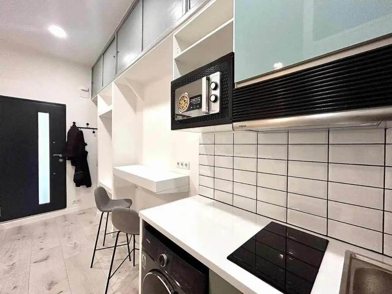 Küche von Wohnung zum Verkauf in Barcelona mit Klimaanlage, Heizung und Parkett