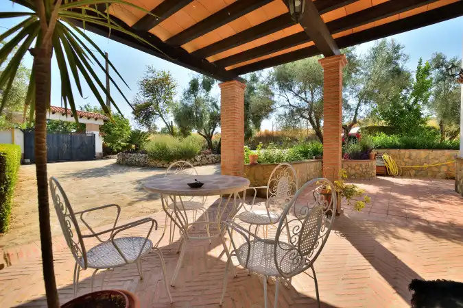 Terraza de Finca rústica en venta en Arriate con Jardín privado, Terraza y Piscina